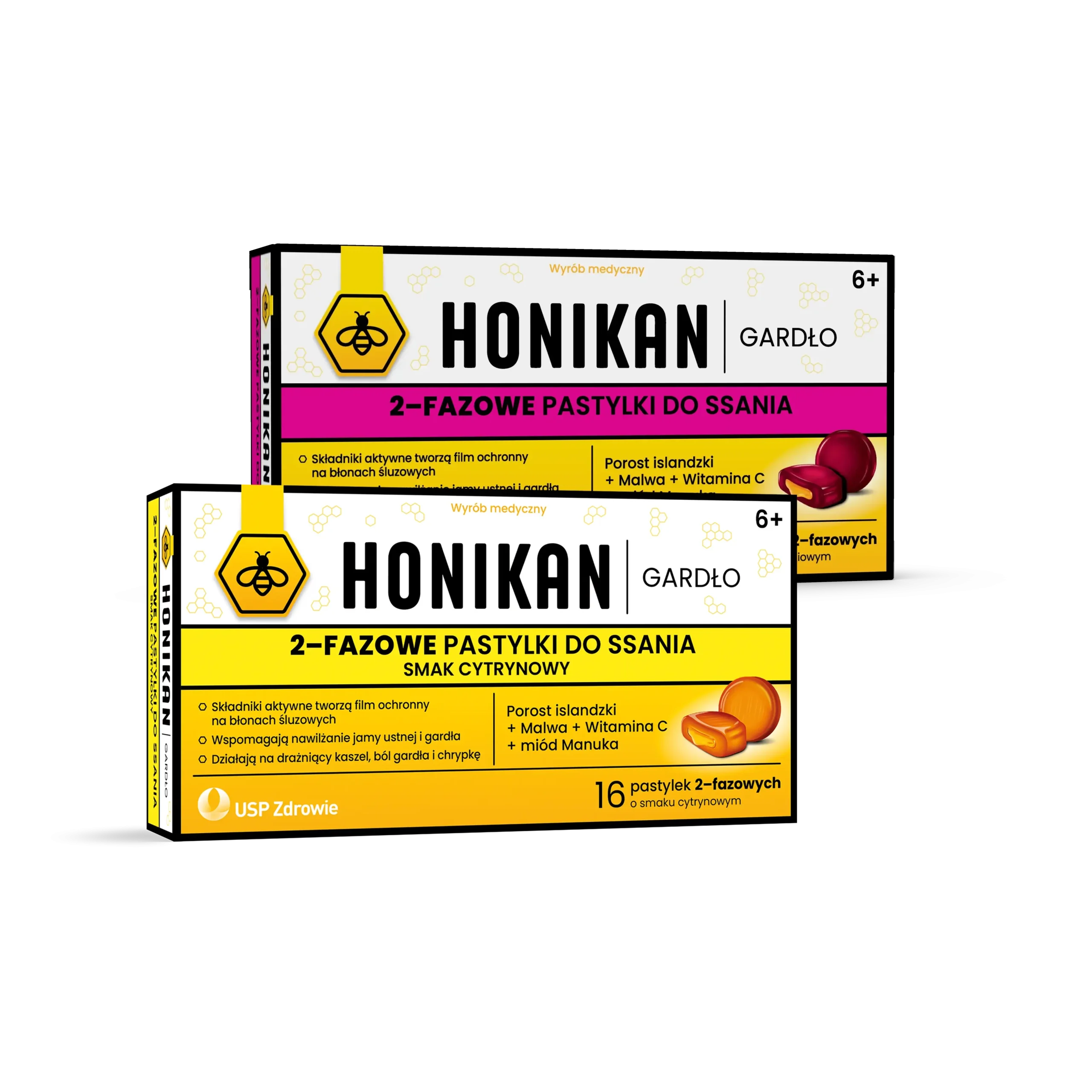 Produkt: HONIKAN GARDŁO 2-FAZOWE PASTYLKI DO SSANIA